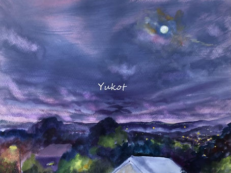 "雨の後のお月様””Moon after rain"