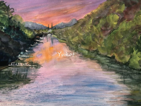 "夜明けの河”"River at dawn"