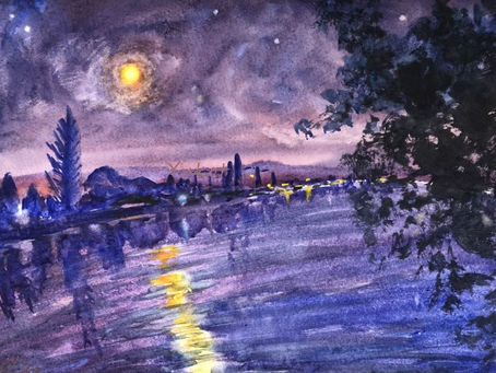 ”お月様” " Moon"