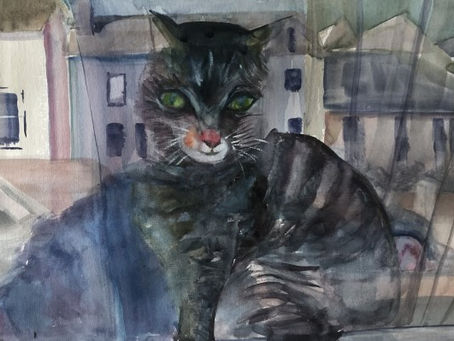 "まど猫” "Cat by the window"