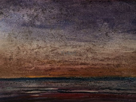 "トワイライトにお月様” " Moon in Twilight"
