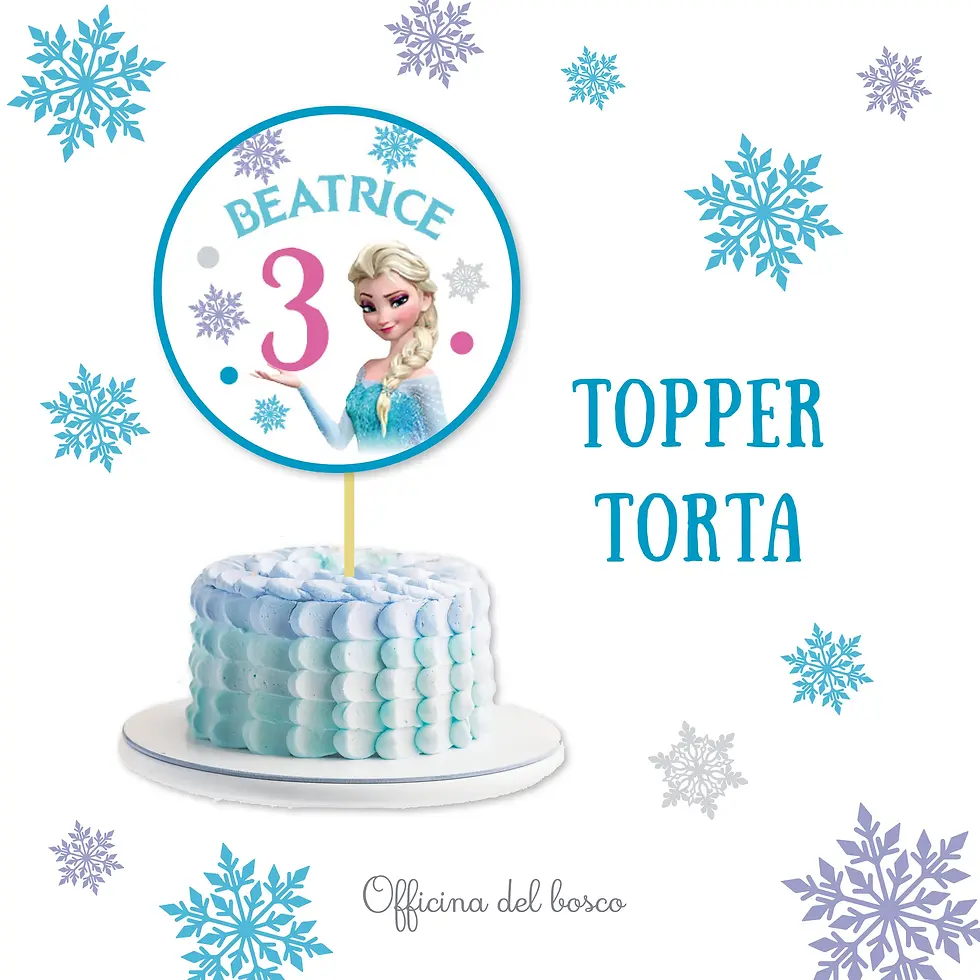 Miniatura: topper torta Frozen