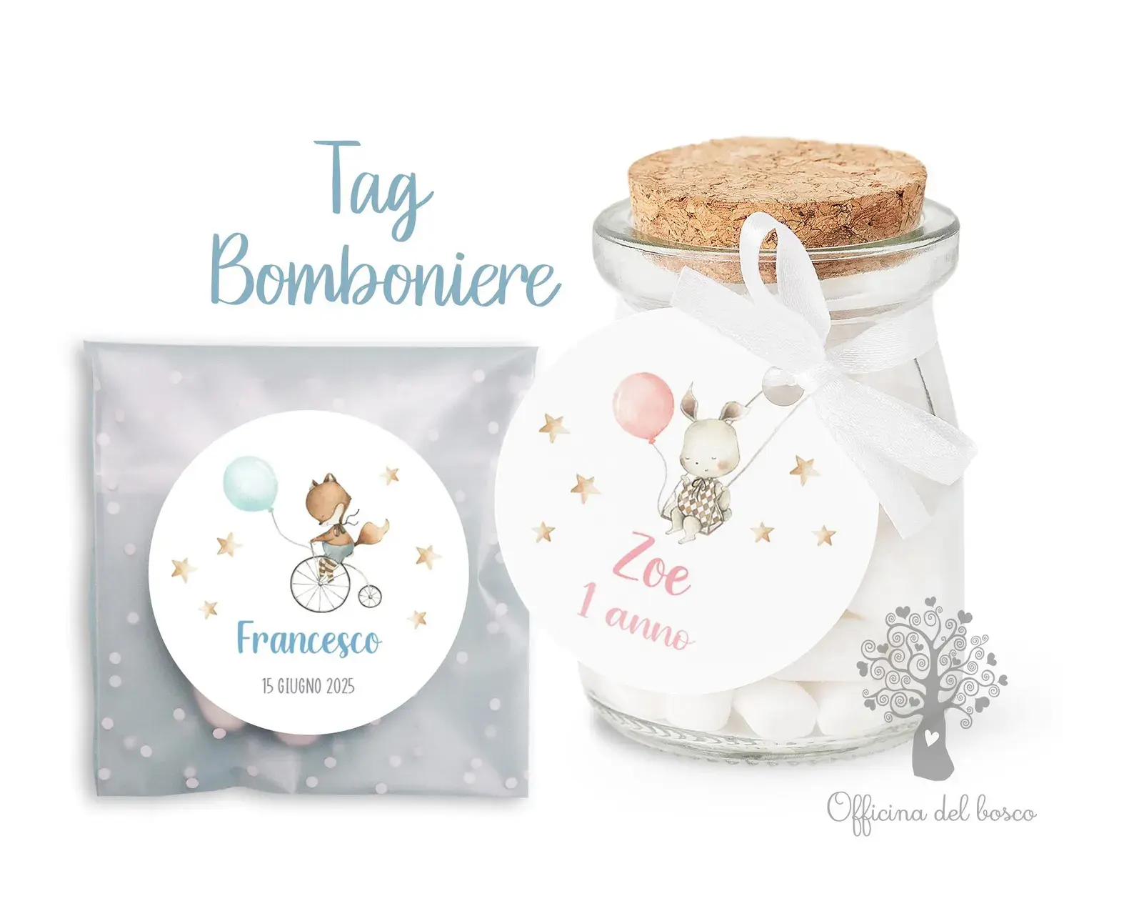 bigliettini bomboniera battesimo