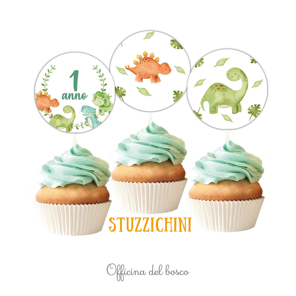 Miniatura: Party Kit Dinosauri Delicati