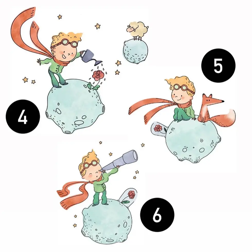 tag bomboniera piccolo principe