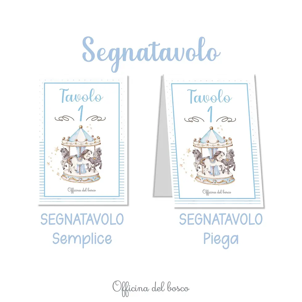 segnatavolo battesimo