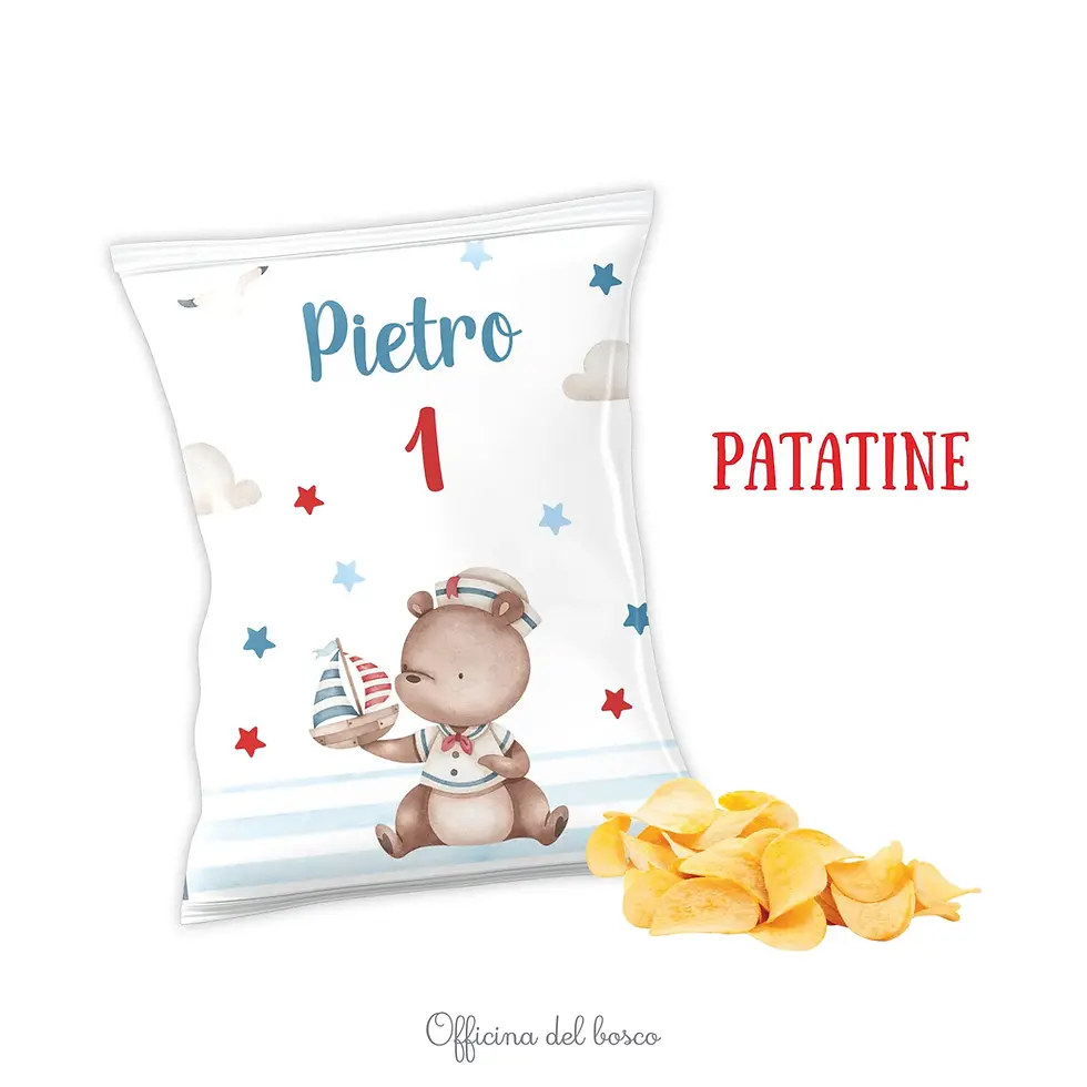 Miniatura: Party Kit Orsetto Marinaio