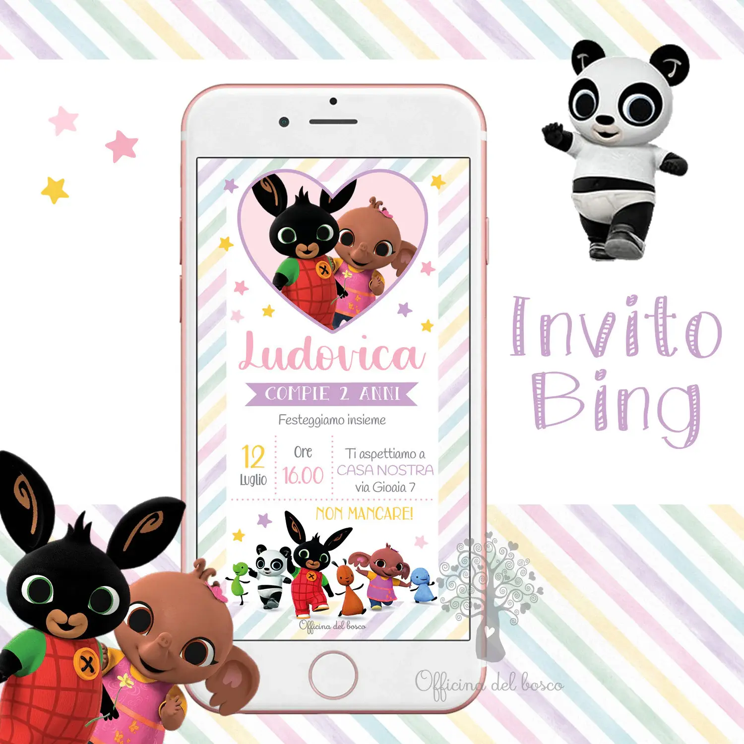 invito digitale bing rosa