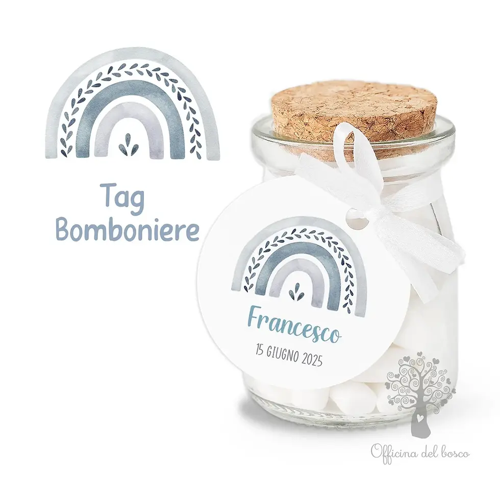 tag bigliettino bomboniera battesimo