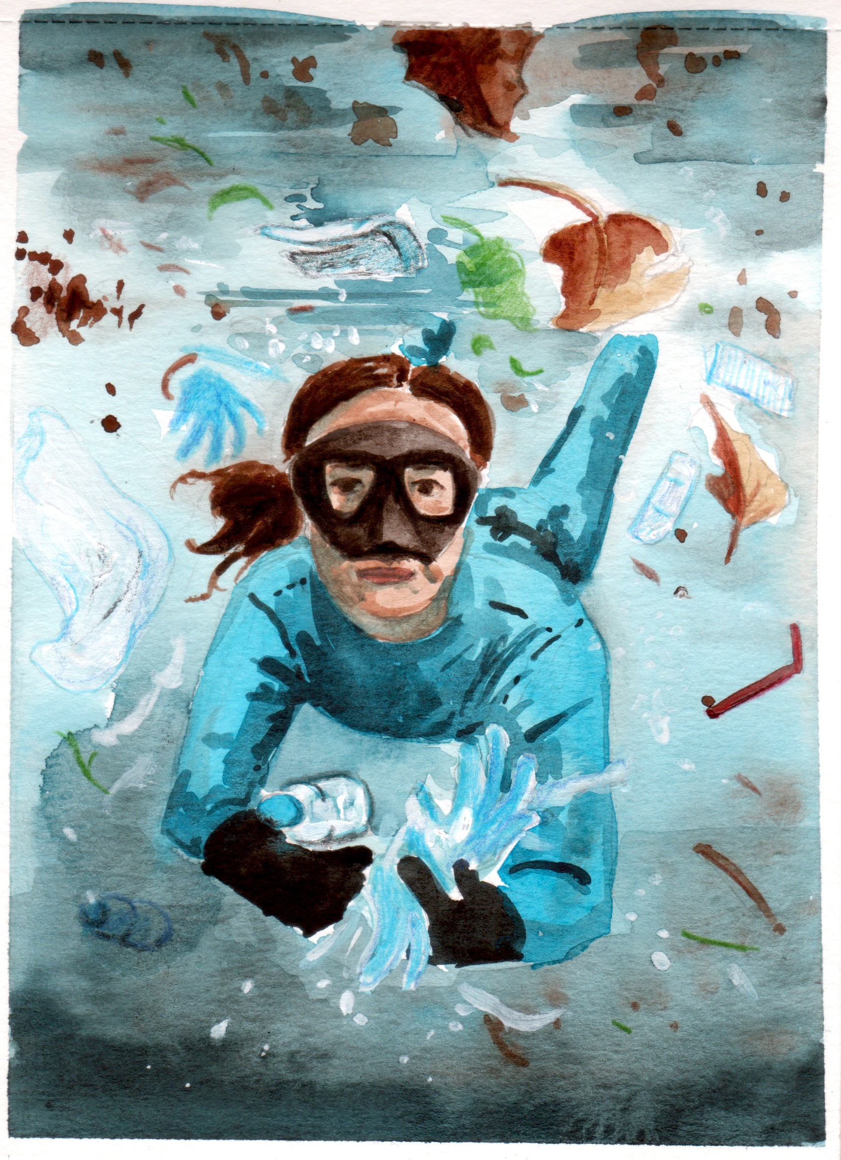 basura en el oceano