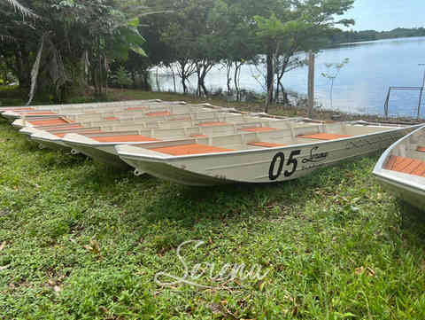 Barco Plataformado Pescaria Esportiva Serena Rio Preto da Eva
