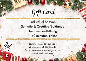 Sesión Individual Acompañamiento somático & creativo para el bienestar interior — 60 minut