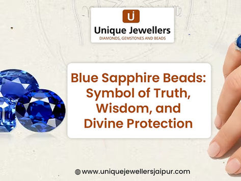 Blue sapphire beads