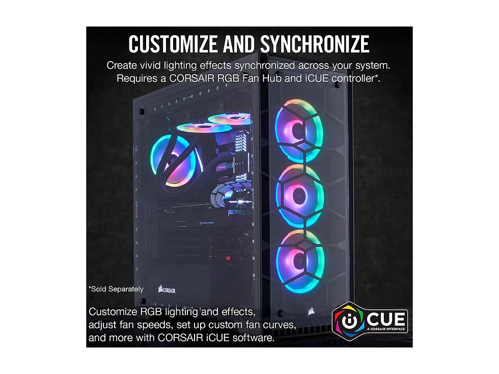 Thumbnail: LL Series CO-9050073-WW LL140 RGB, 140Mm Dual Light Loop RGB LED PWM Fan, Single