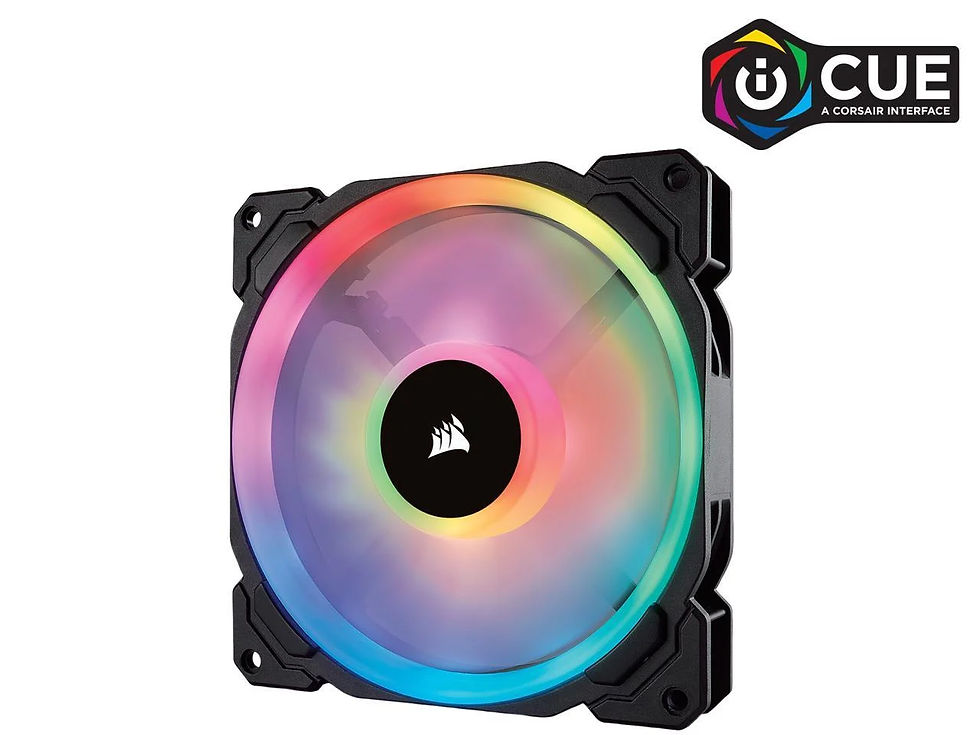 LL Series CO-9050073-WW LL140 RGB, 140Mm Dual Light Loop RGB LED PWM Fan, Single
