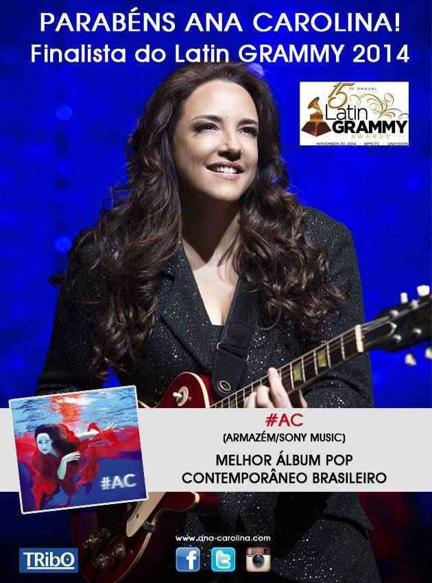 Ana Carolina é finalista do Latin Grammy 2014