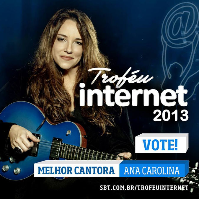 Ana Carolina concorre ao Prêmio Troféu Internet 2013