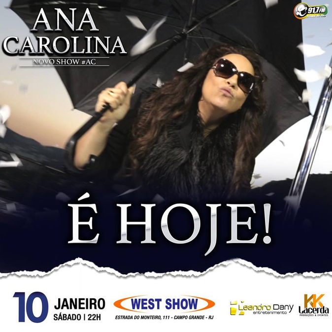 Hoje tem show #AC em Campo Grande/RJ