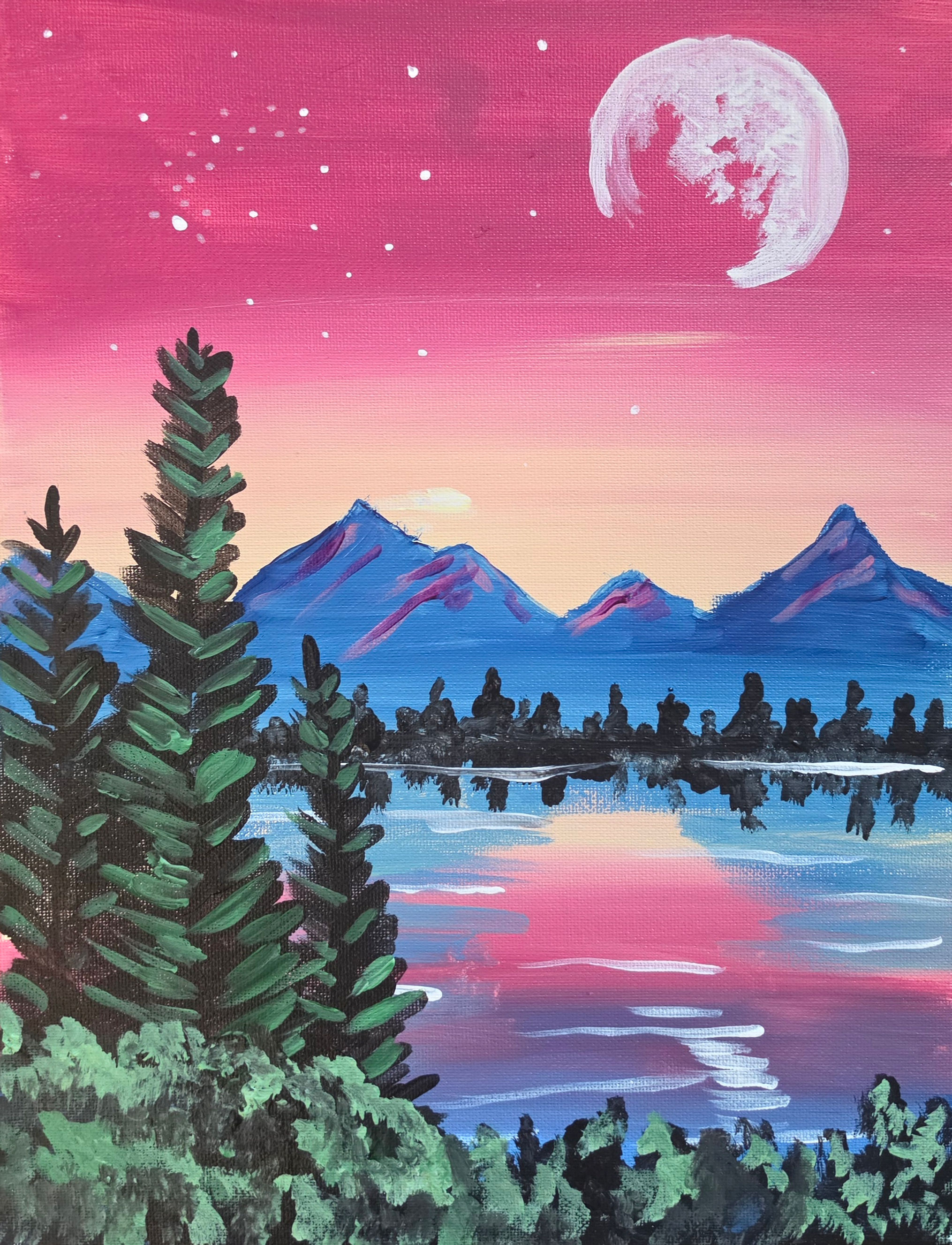 The Commons Paint and Sip August | 5:30-7:30pm | Moon Lake