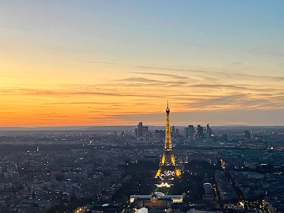 Vue sur la tour Eiffel à Paris