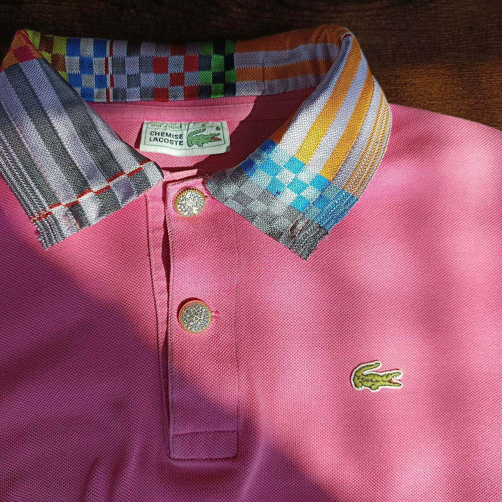 Thumbnail: Reworked Pink Lacoste polo -XS to L