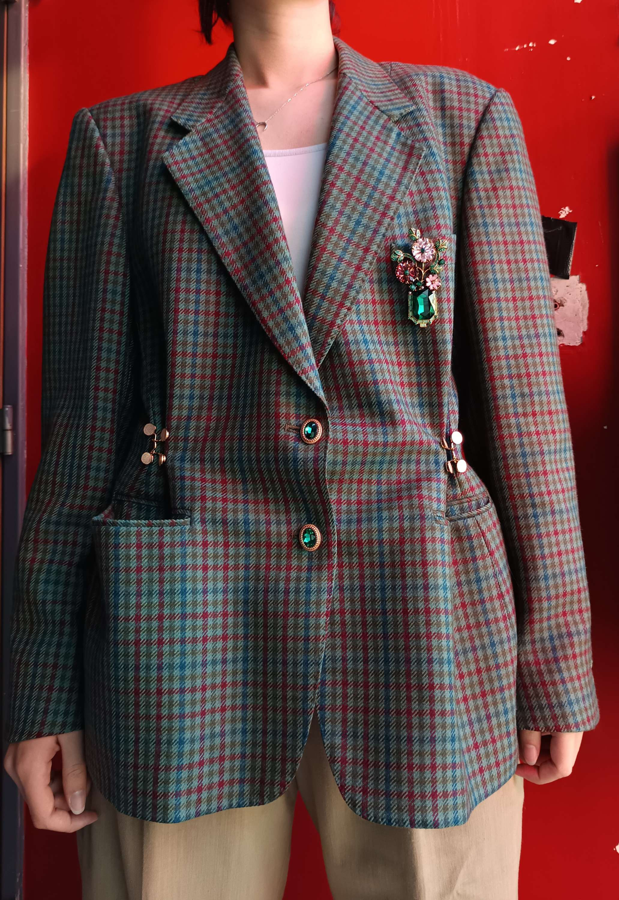Reworked Burberry blazer - S/M/L