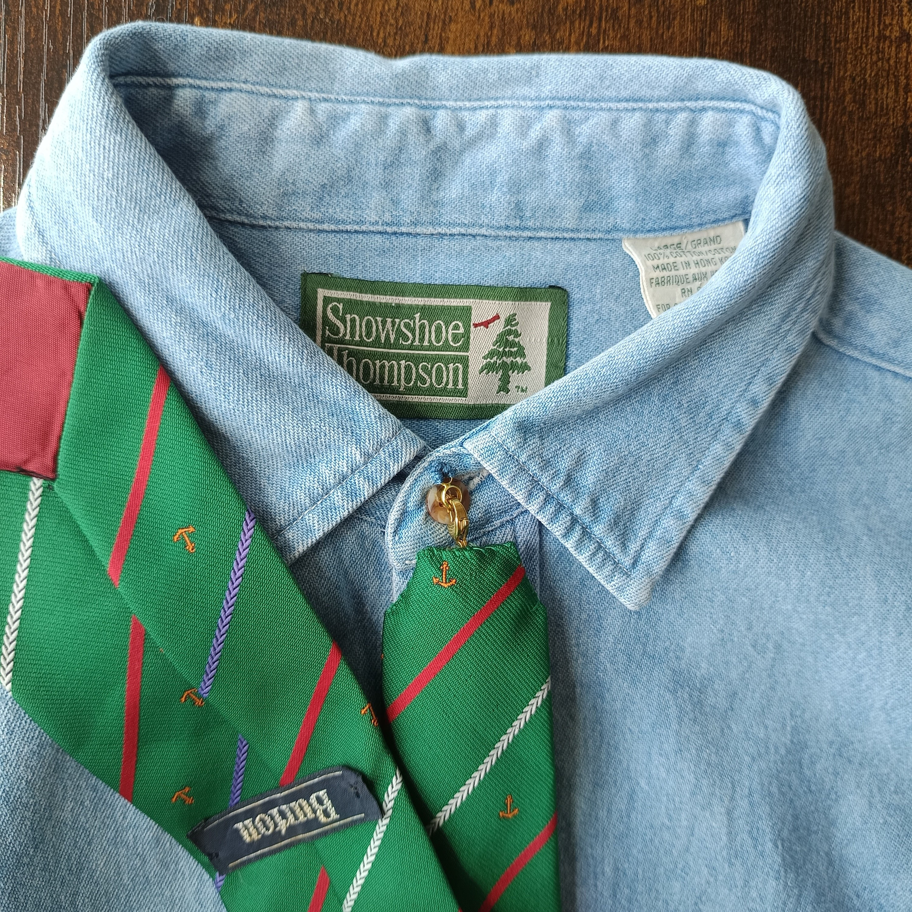 Reworked denim shirt - S