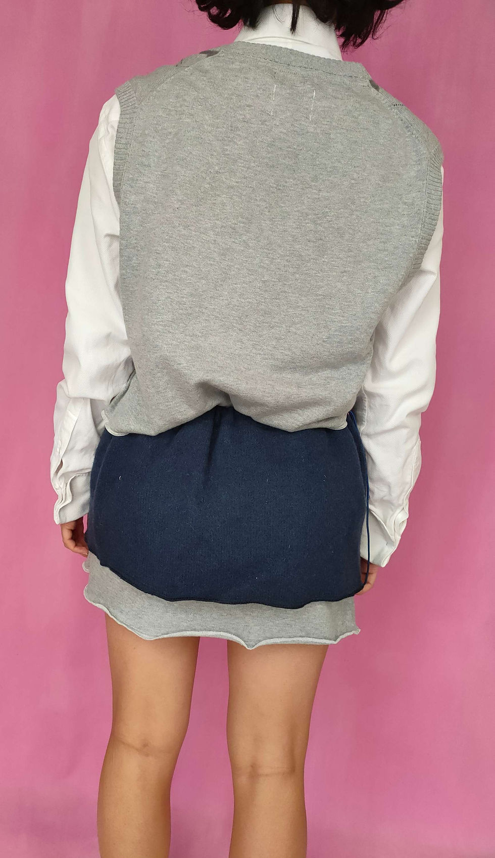 Thumbnail: Reworked blue skirt - Unique size