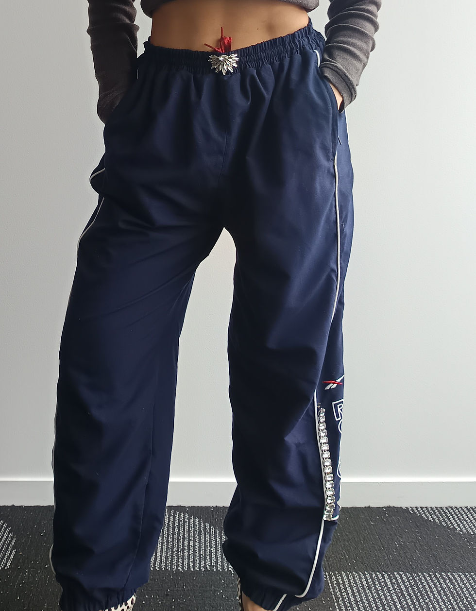 Thumbnail: Reworked Blue Adidas trackpant - M/L