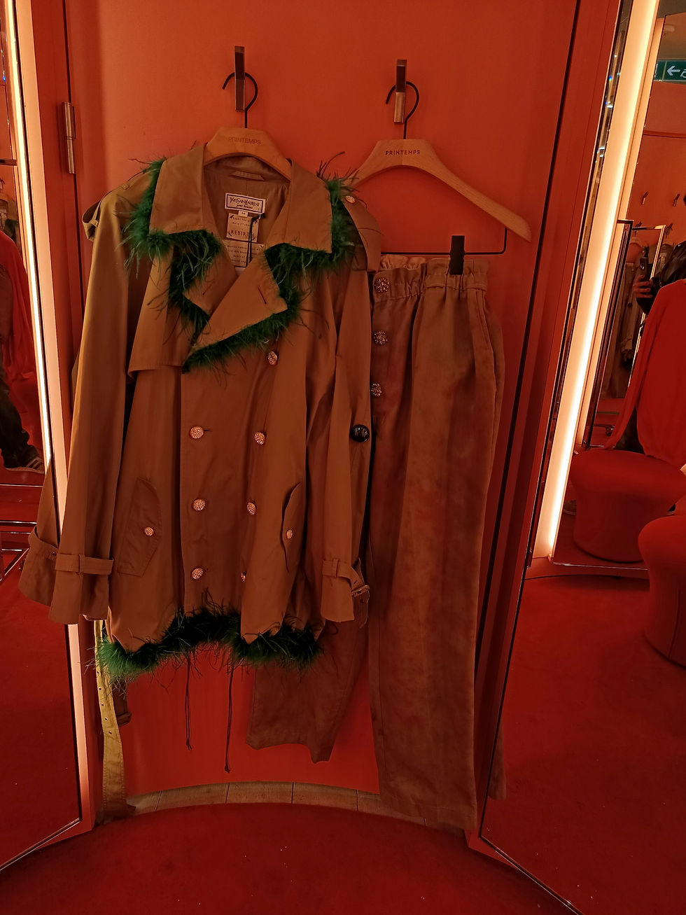 Thumbnail: Reworked YSL trench-coat - Unique size 