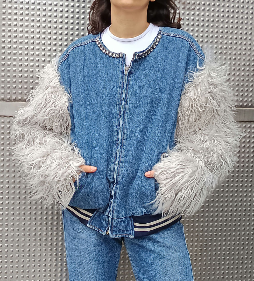 Thumbnail: Bomber denim Jacket 