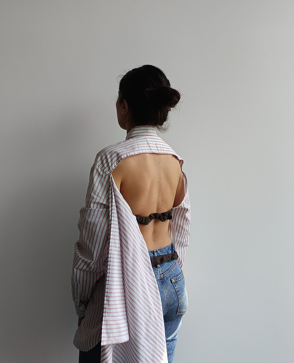 Thumbnail: Reworked Pink Zegna shirt - S
