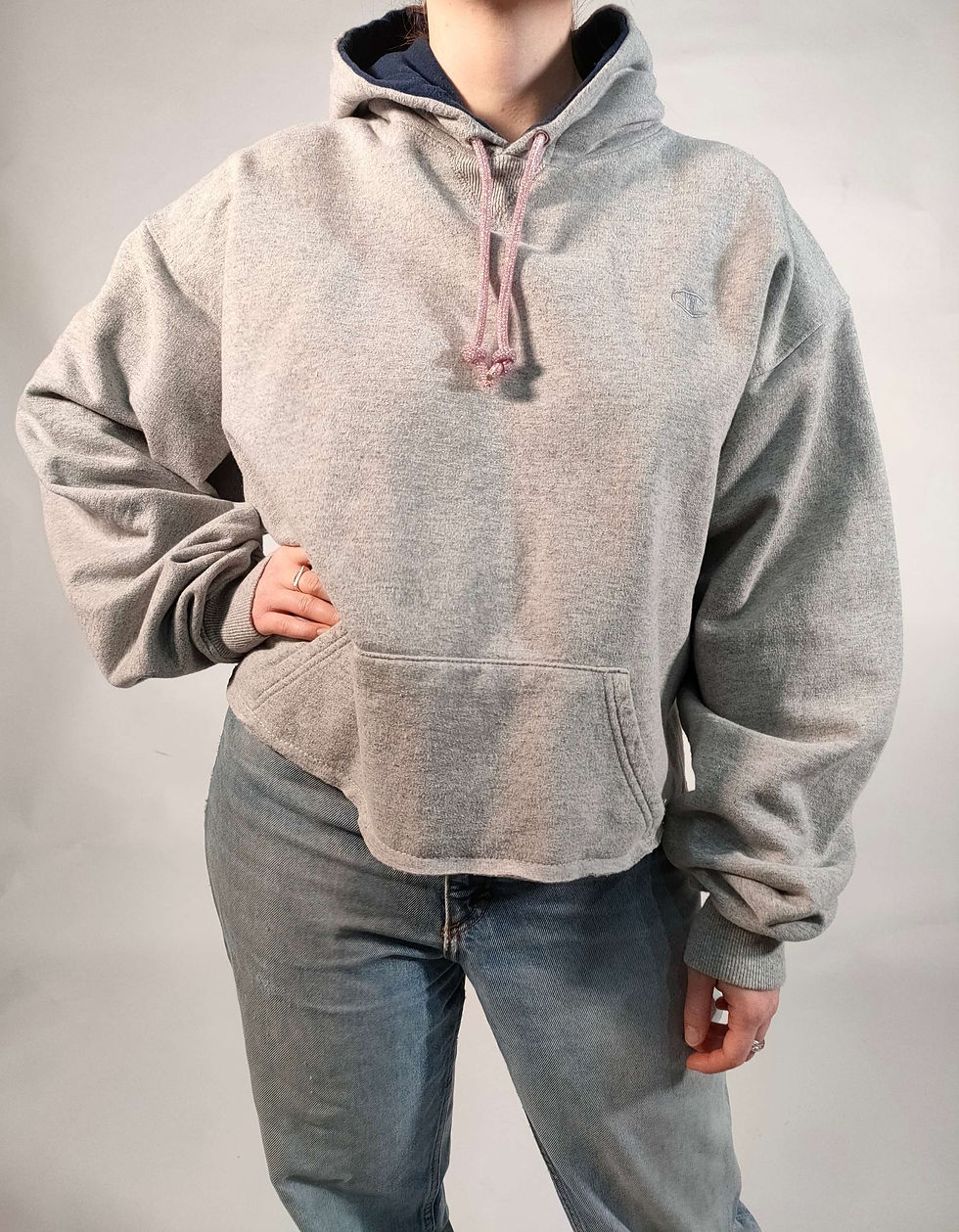 Thumbnail: Reworked grey Champion hoodies - S/M/L - 3 variations
