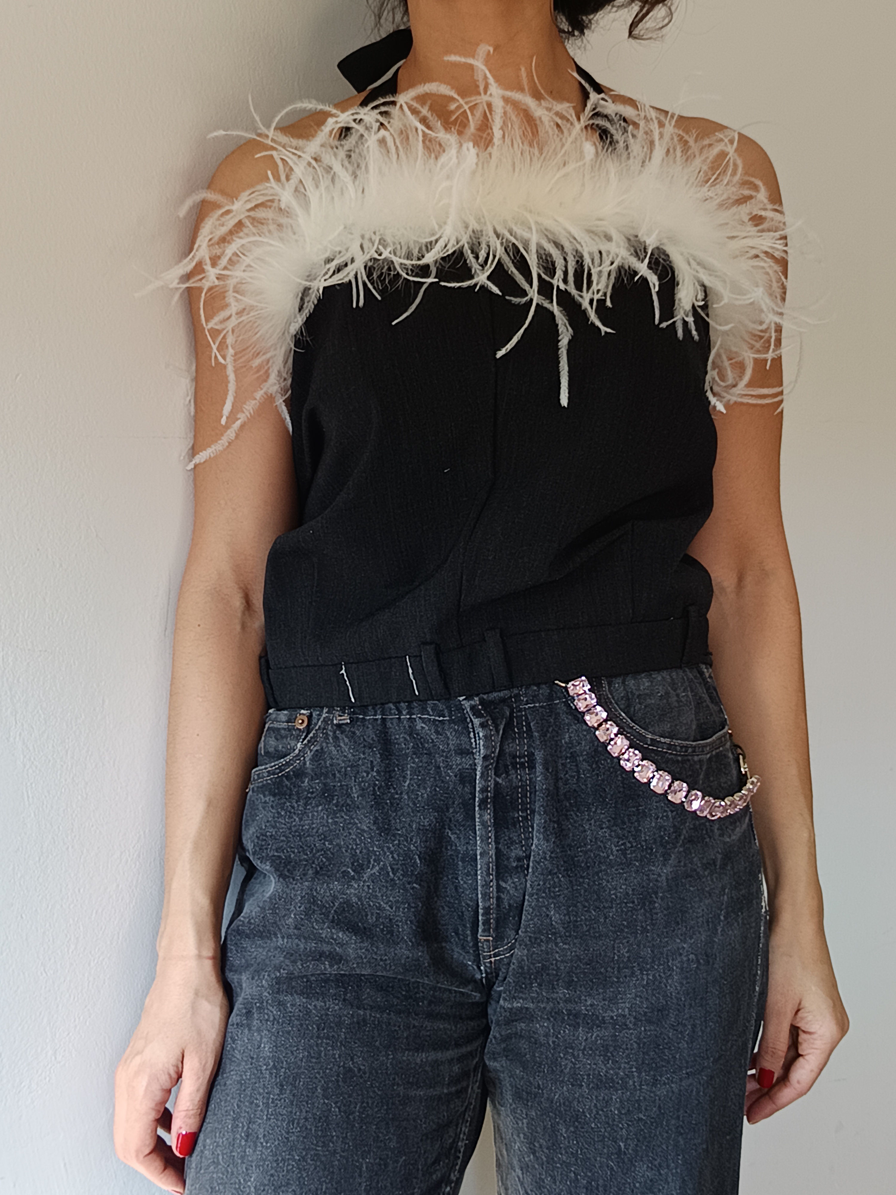 Reworked black top - S/M