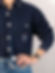 Reworked navy blue shirt - S/M/L
