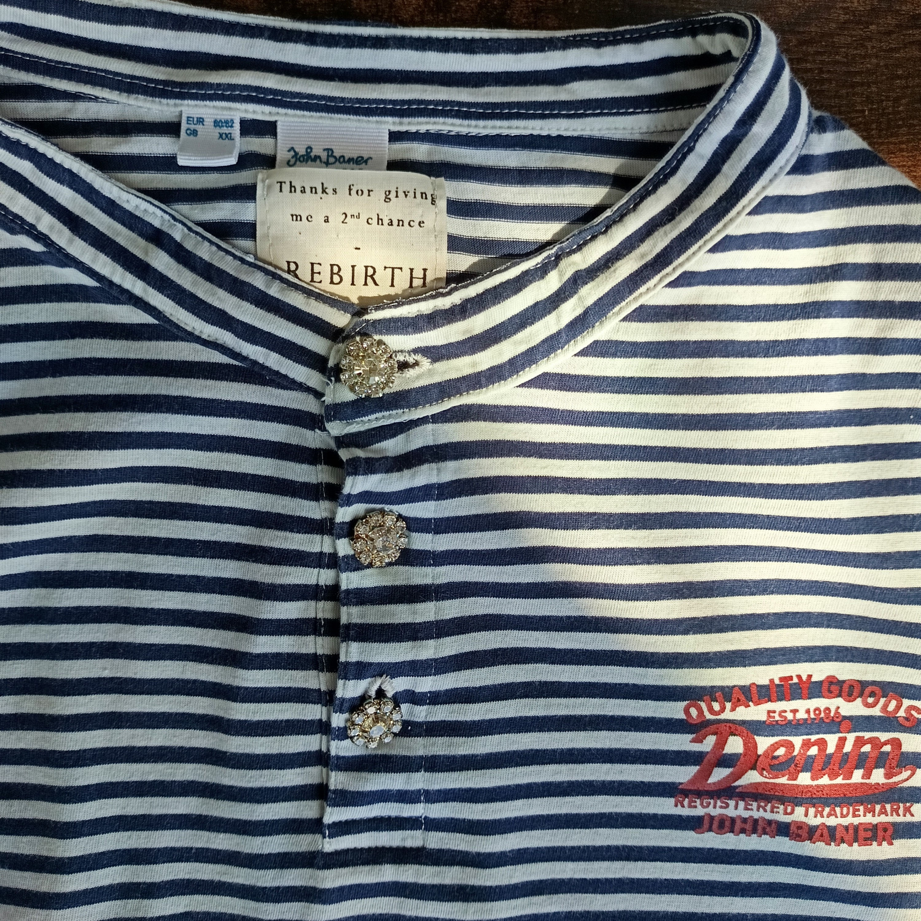 Reworked striped polo - XS to L