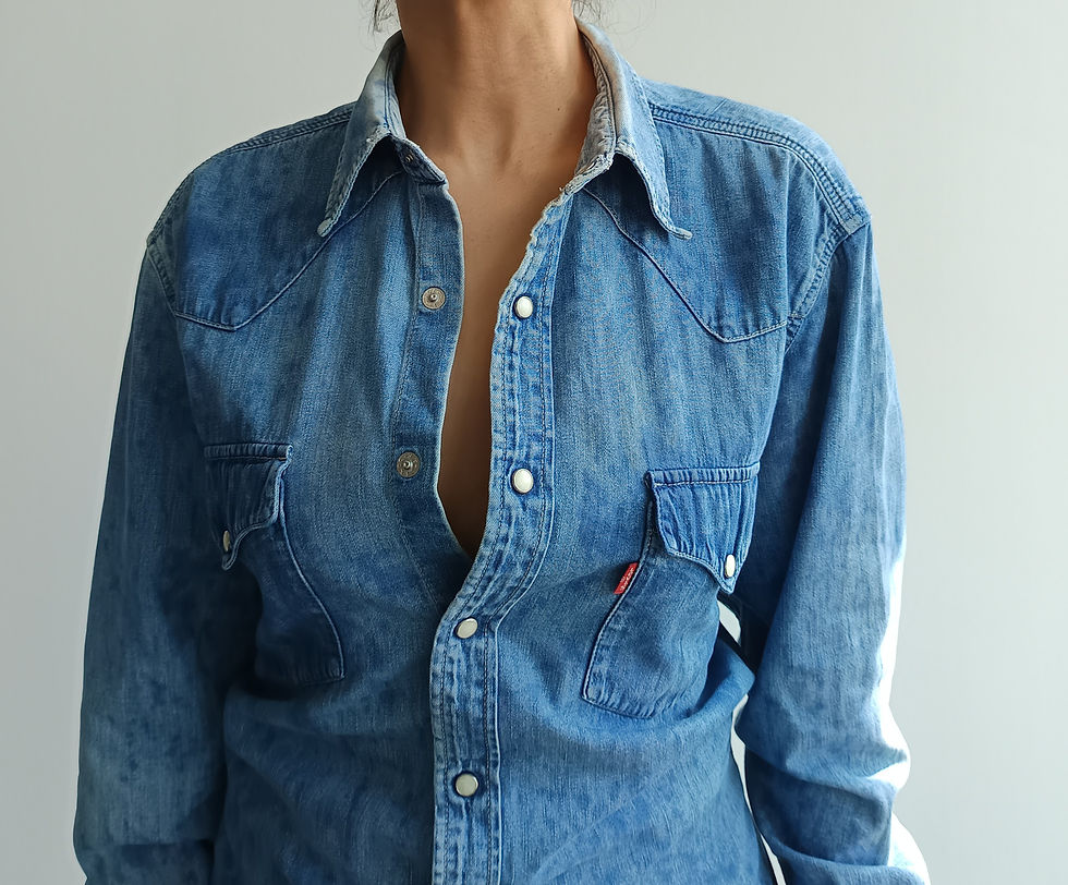 Thumbnail: Reworked Levi's denim shirt - S