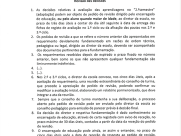 Revisão das decisões do CT - 3º Ciclo