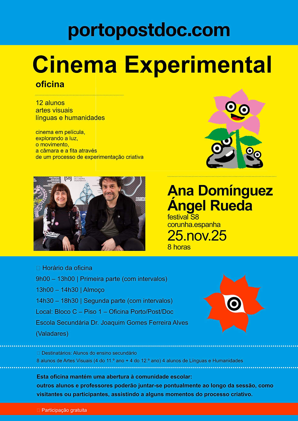 🎬 ESDJGFA recebeu Oficina de Cinema Experimental