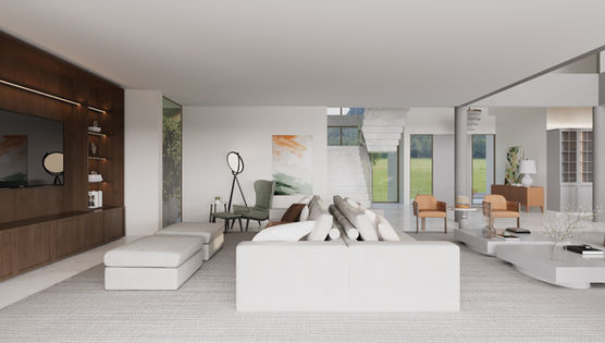 arquitetura saudavel, casa alto padrao, casa minimalista, living em tons claros, sala de tv em tons claros, living em casa de alto padrão, design de interiores para casa de alto padrão, arquitetura alto padrão, arquitetura contemporânea