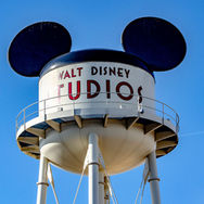 Walt Disney Studios water tower with Mickey Mouse ears