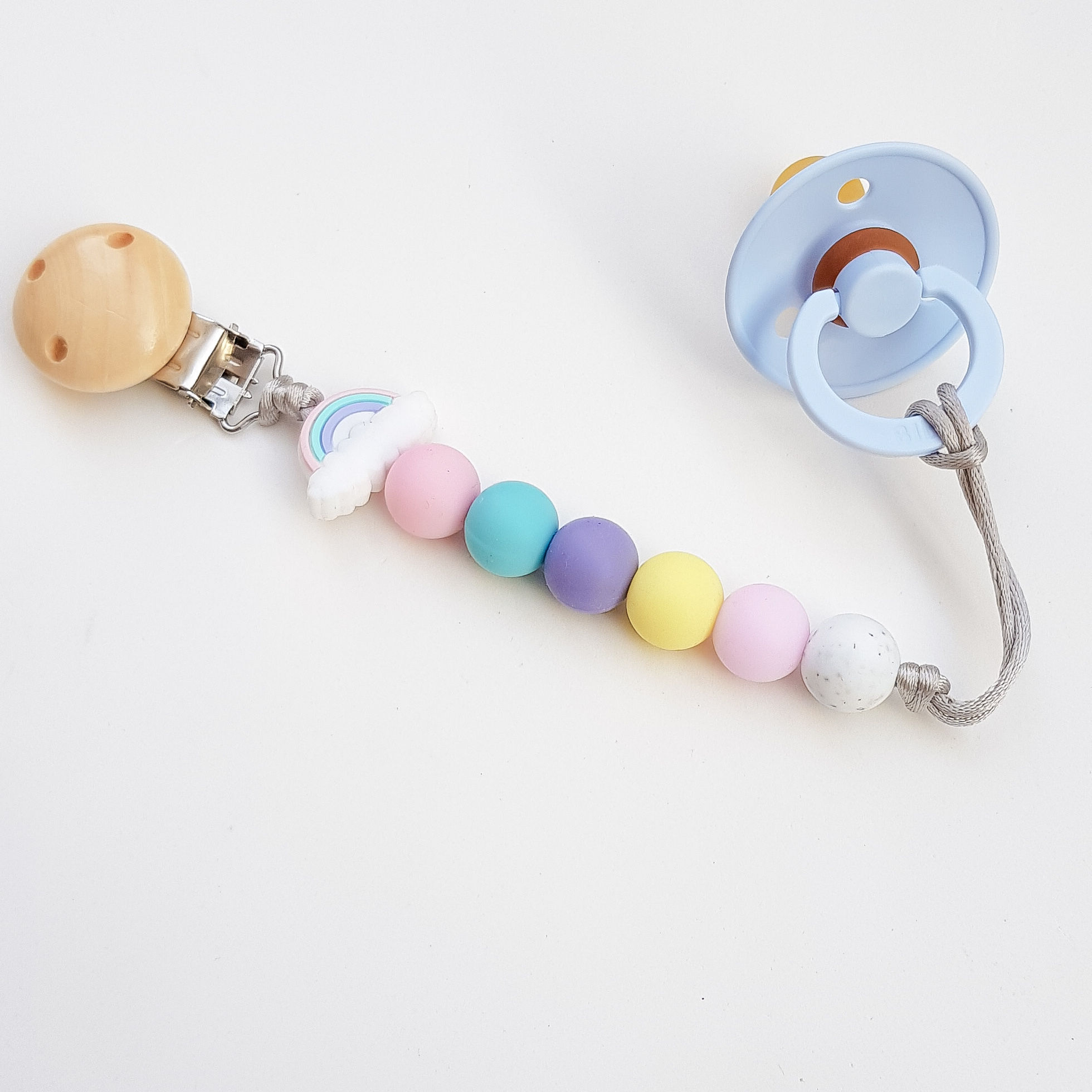 Prendedor de Chupeta | Arco-íris2