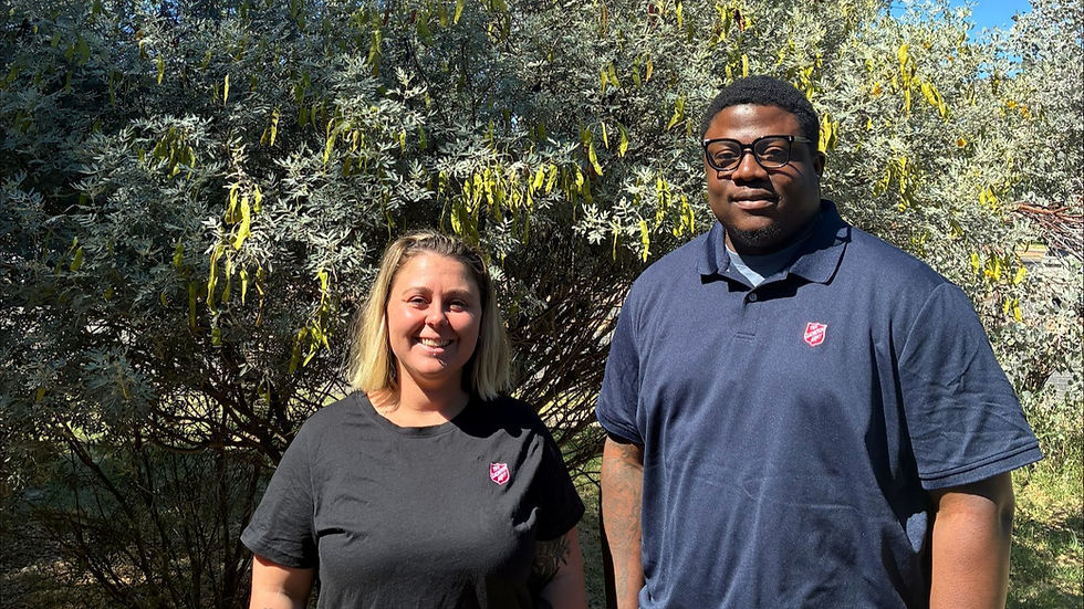 Freya Kinden and CJ, who are part of the Alice Springs-based team. Image: Supplied