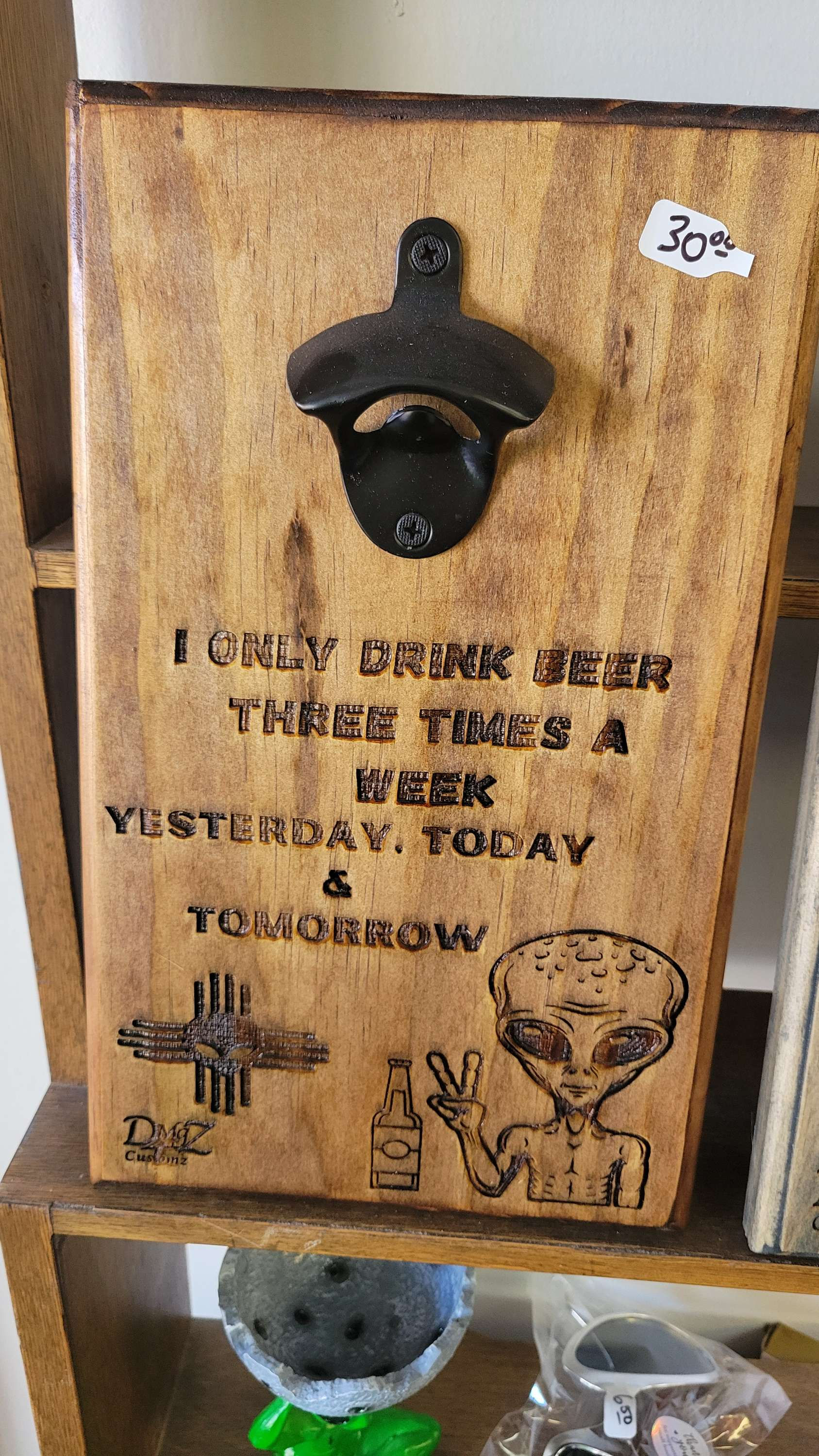 Custom Wooden bottle openers (can customize almost any design to start @ +$15)