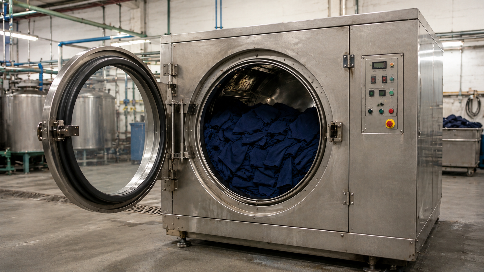 Specialized garment washing process