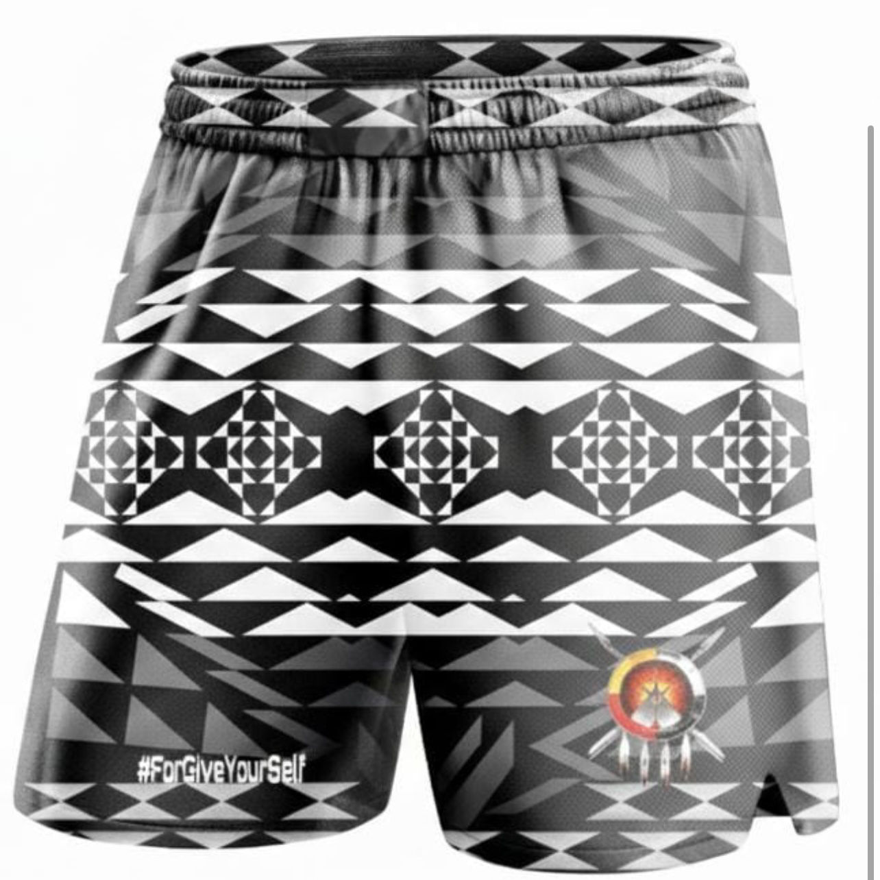 W Athletic Shorts-Black