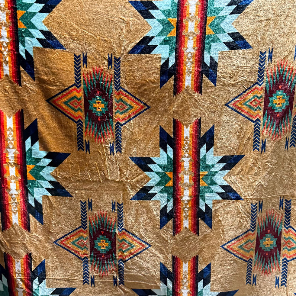 Thumbnail: Star Design Throw Blanket-Reversible