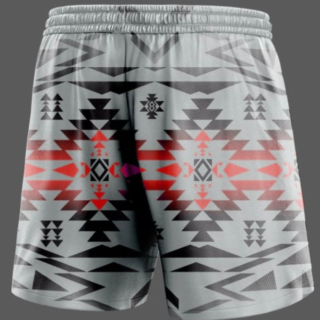 Thumbnail: 2026 New Men’s Athletic Shorts-Grey/Red
