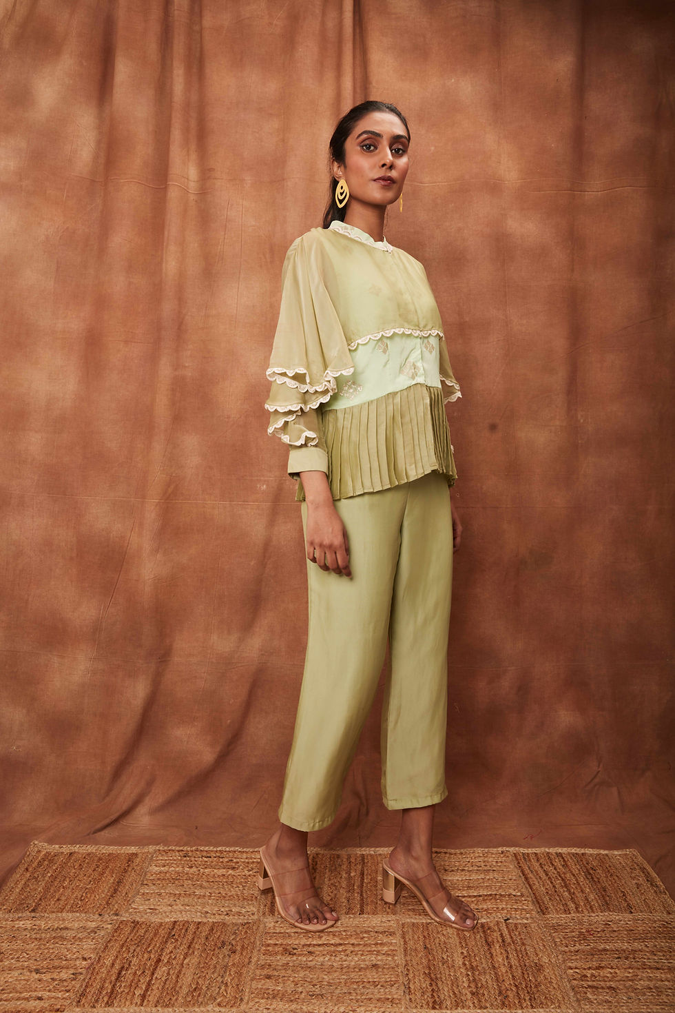 Thumbnail: Ethral dazzling tops and straight perfect fit pants