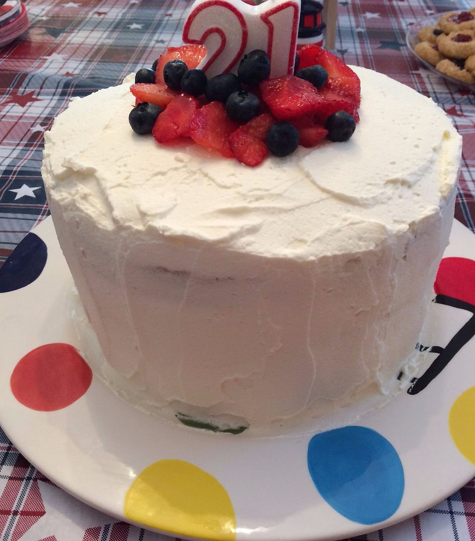 Strawberry Brownie Cake